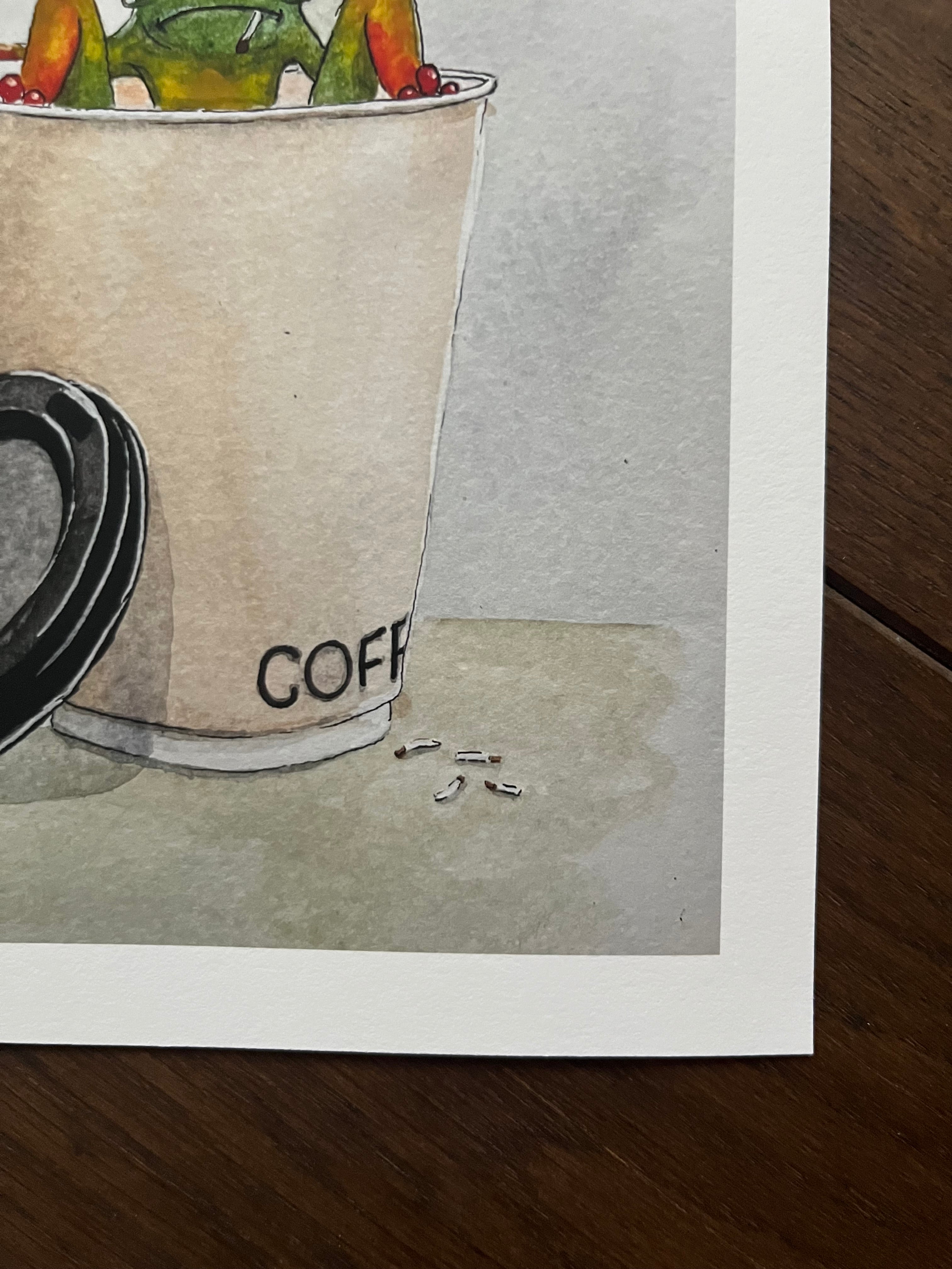 Coffee, Croissants and Cigarettes (Print)