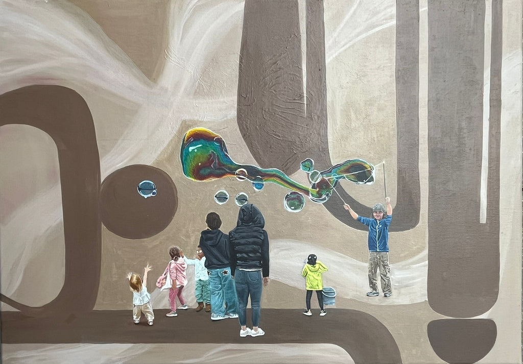 Blowing Bubbles In The Rain