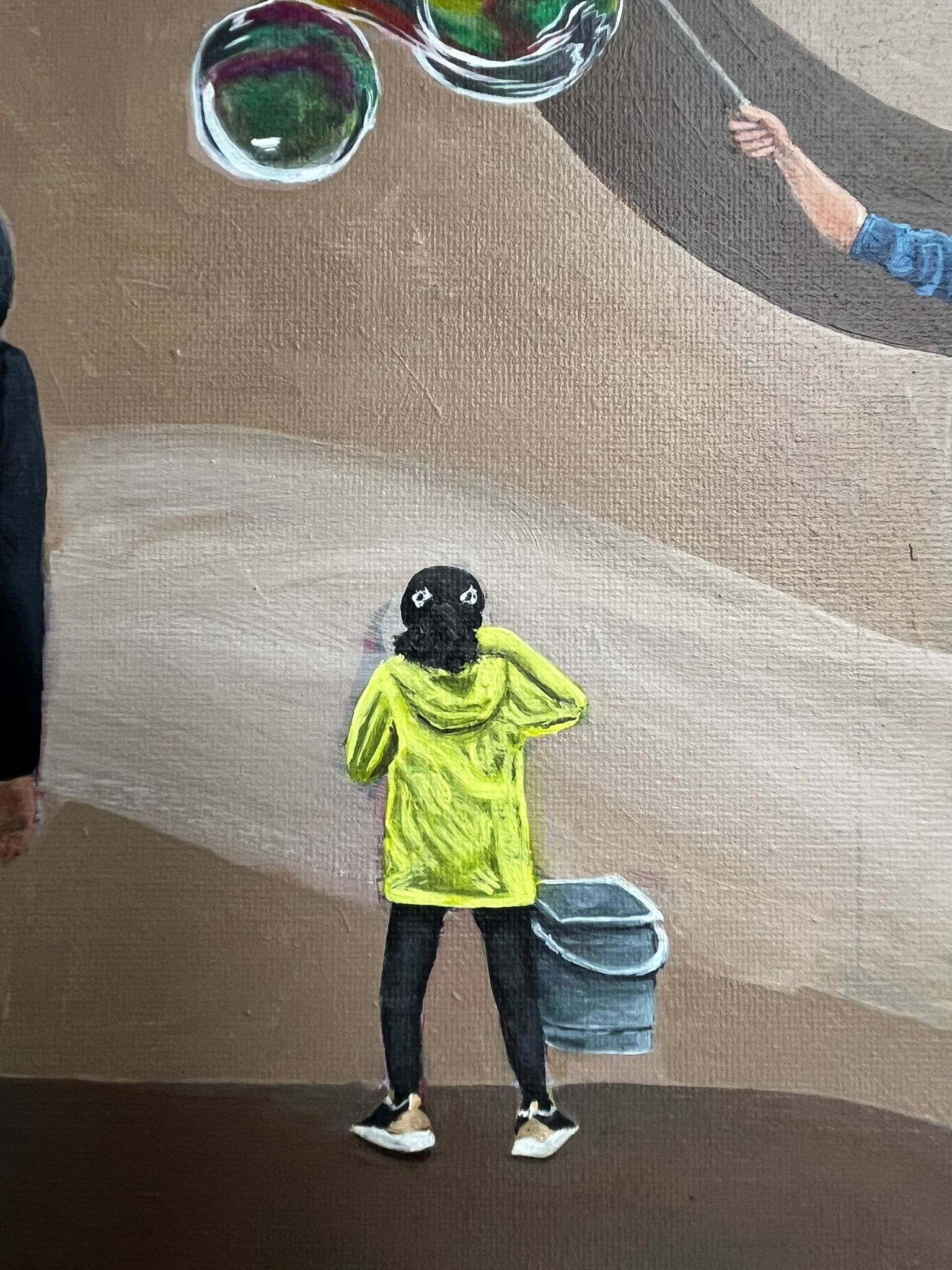 Blowing Bubbles In The Rain